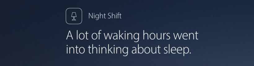 Night Shift iOS 9.3