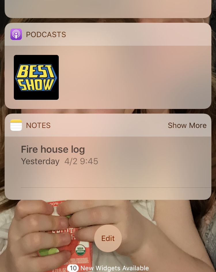 Notes widget