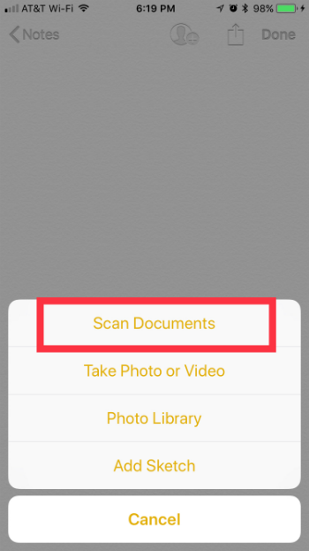 How to scan documents with the Notes app on iPhone and iPad in iOS 11.