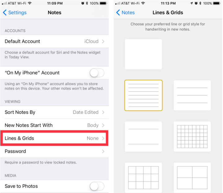 How to add grids and lines to Notes on iPhone and iPad.