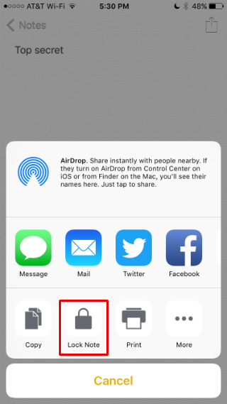 How to lock your notes in iOS 9.3.