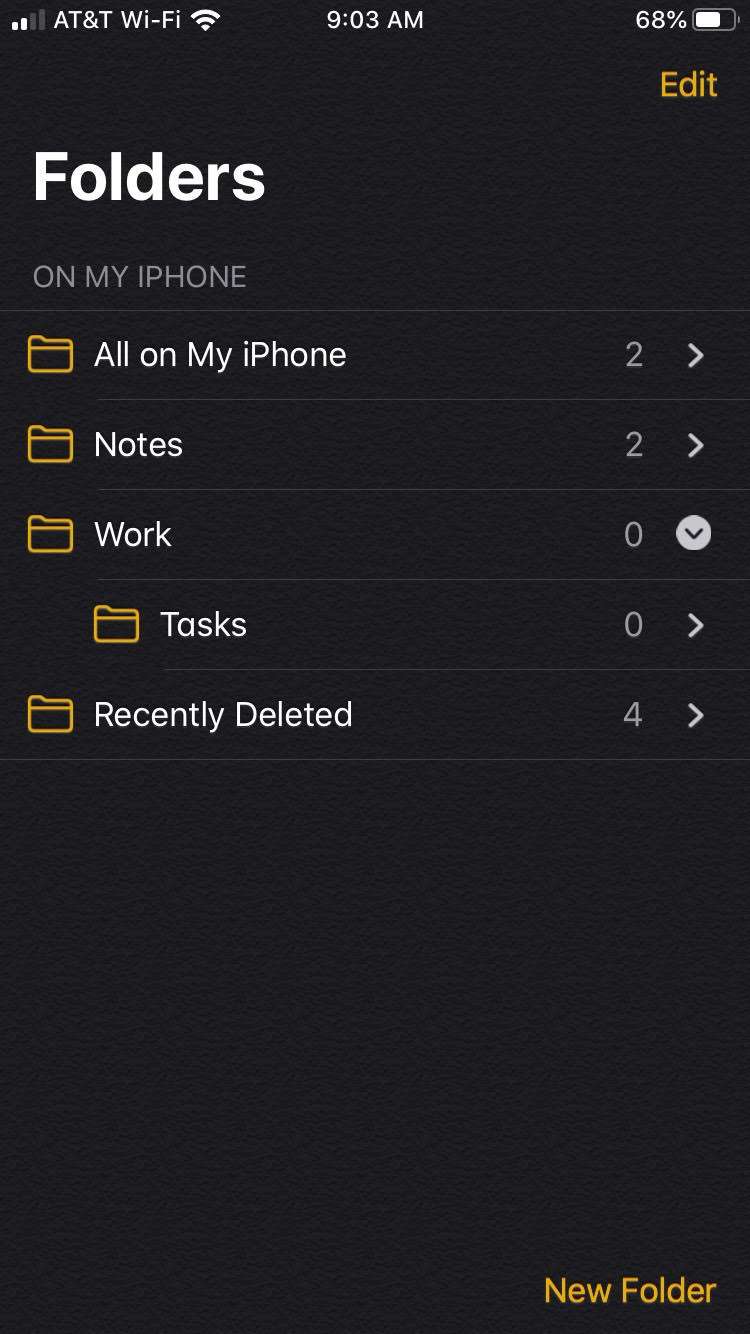 Notes App iOS 13