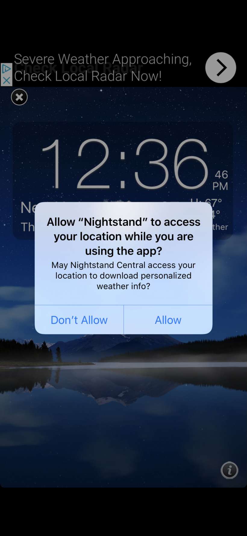 How to turn your iPhone into a bedside table clock in landscape orientation with Nightstand for iOS.