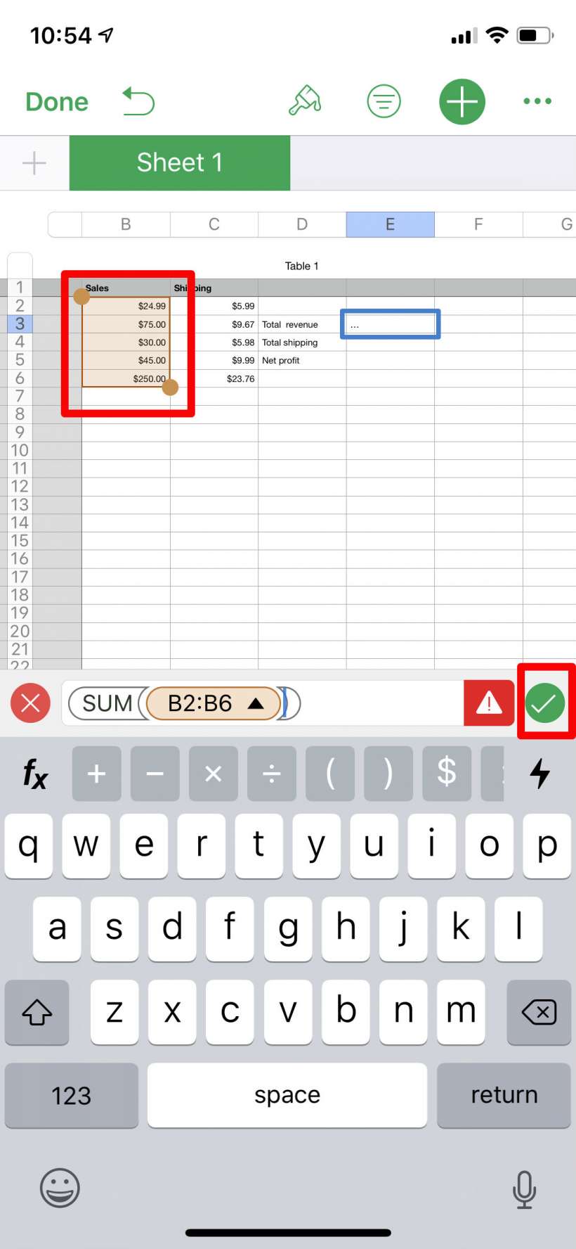 How to use formulas and functions in Numbers spreadsheets on iPhone and iPad.