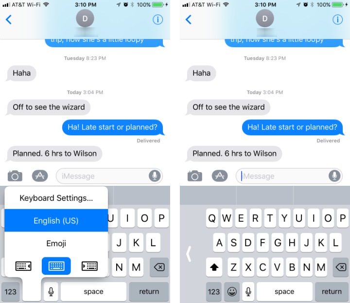 How to activate one-handed keyboard on iPhone and iPad in iOS 11.