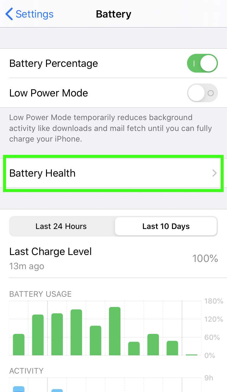 Battery health 2