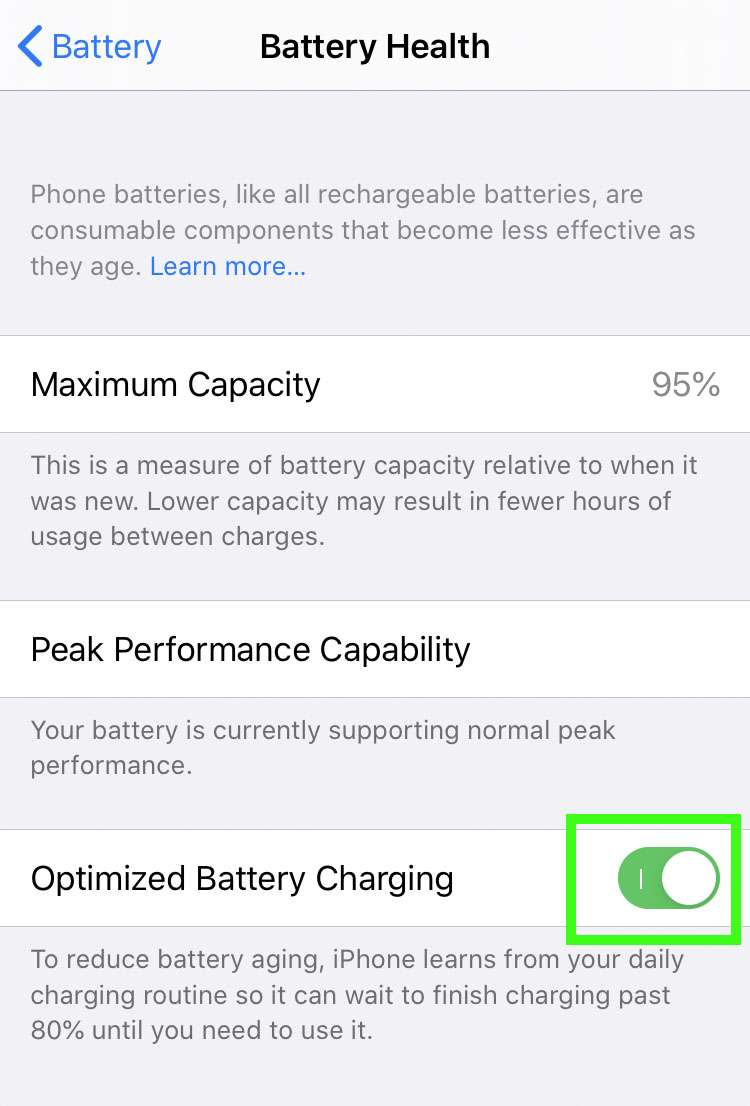 Battery health 3