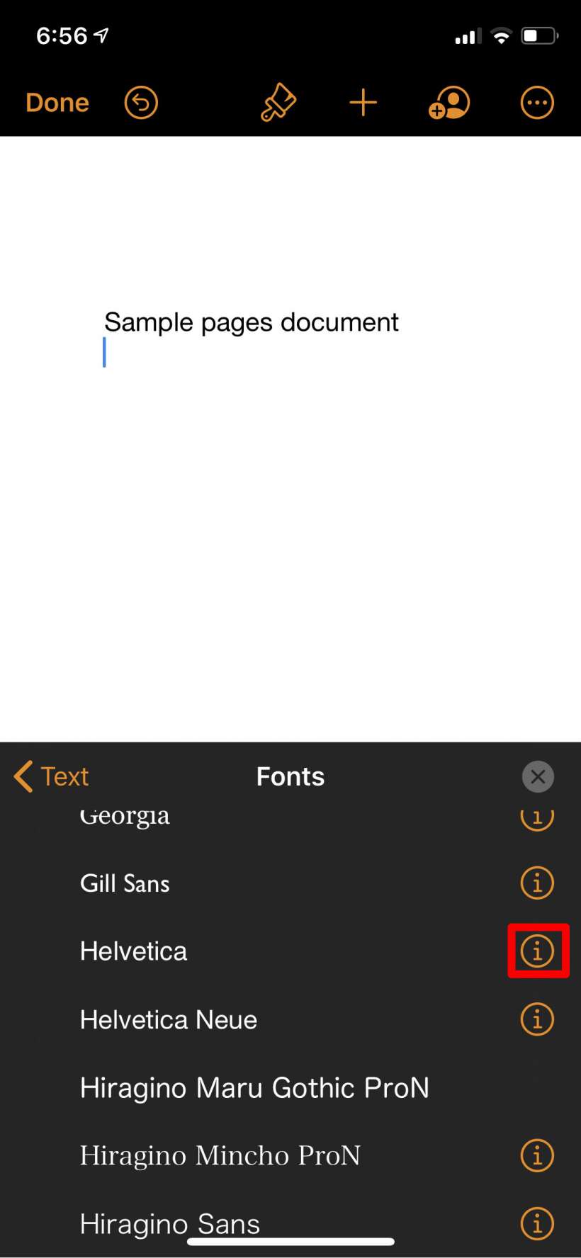 How to change the font in Pages for iPhone and iPad.