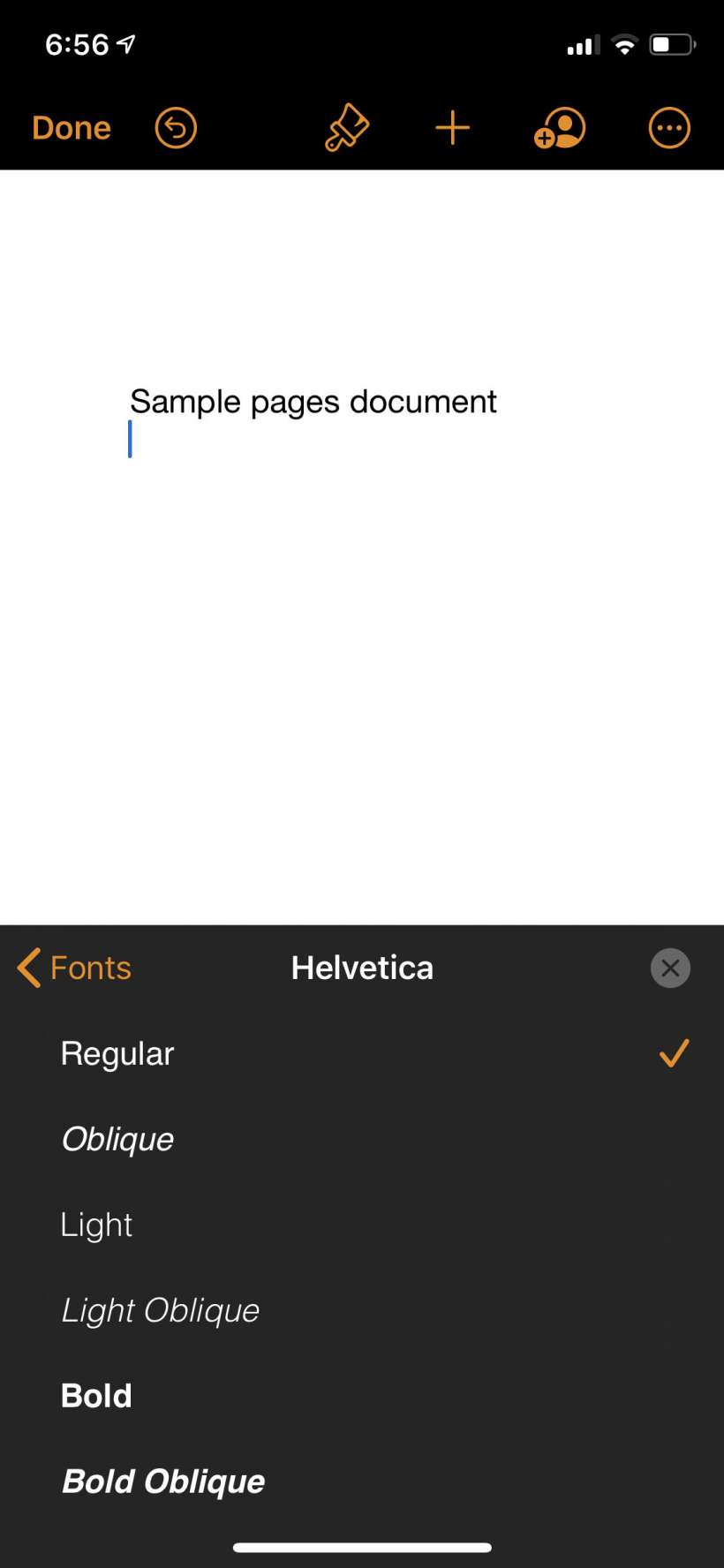 How to change the font in Pages for iPhone and iPad.