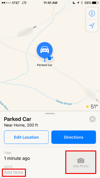 How to find your parked car with iOS Maps.