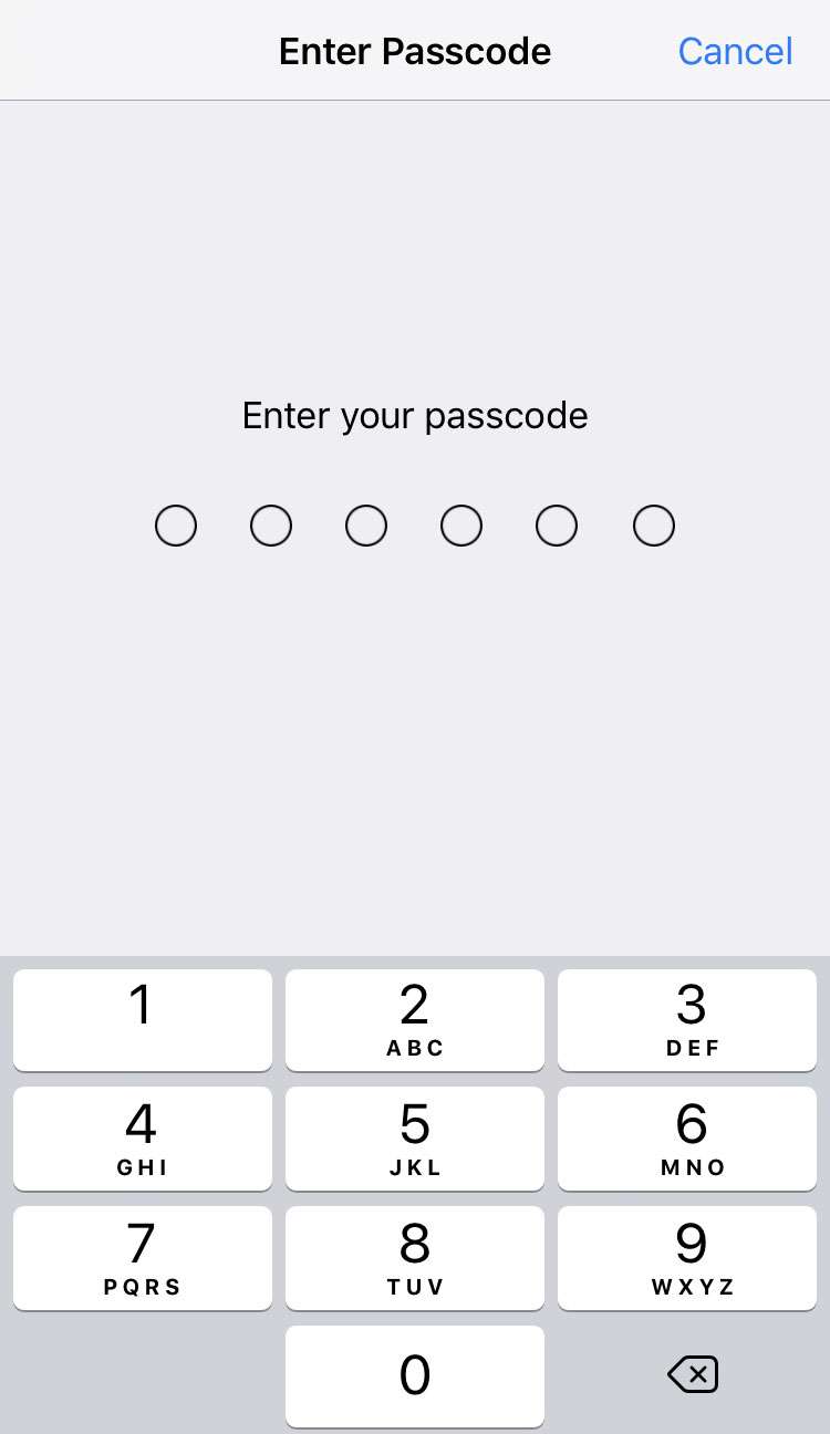Passcode lock 3