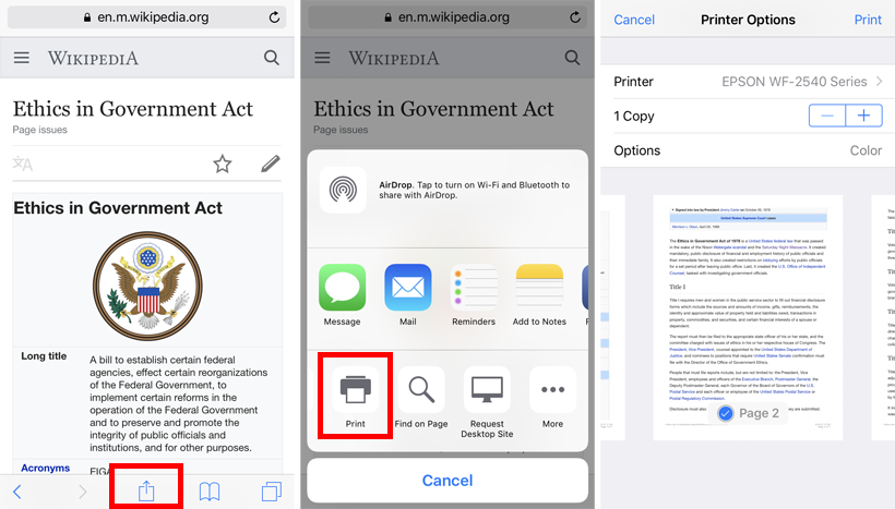 Create a PDF in Safari on iPhone