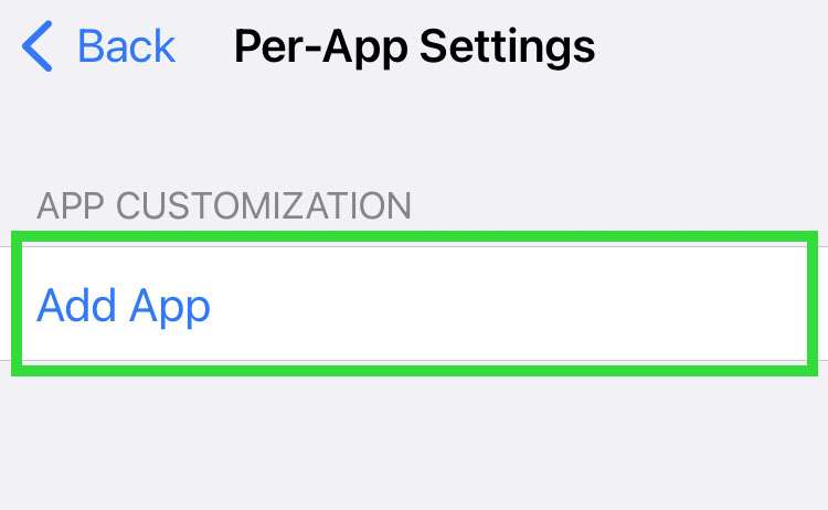 Per-App Settings 3