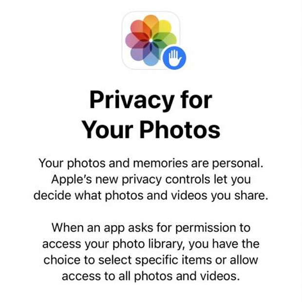 iOS Photo library access