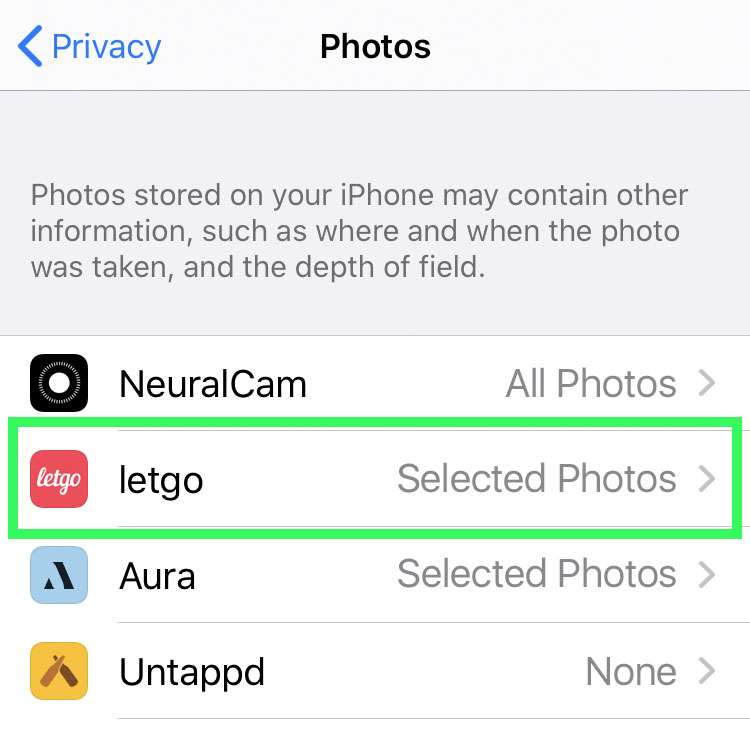 iOS Photo library access 3