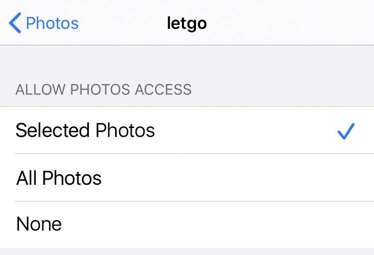 iOS Photo library access 4