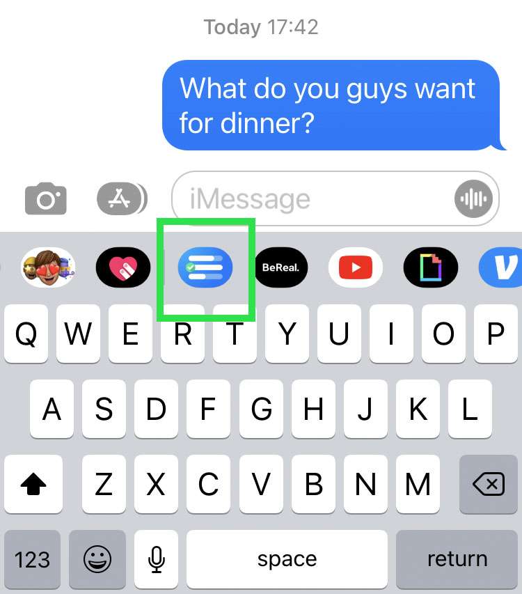 Create an iMessage poll 4