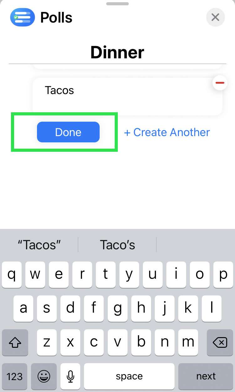 Create an iMessage poll 7 Create an iMessage poll 7