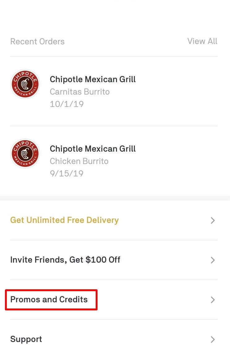 Promo Codes and Credits Promo Codes and Credits