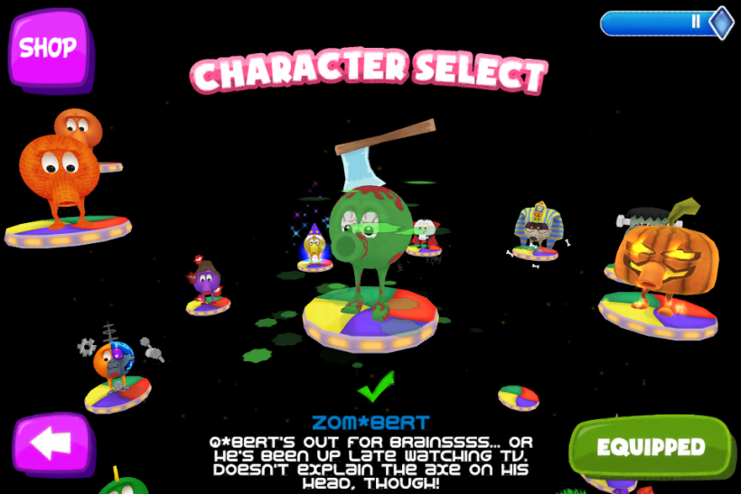 Q*bert Rebooted Character Select Qbert Rebooted