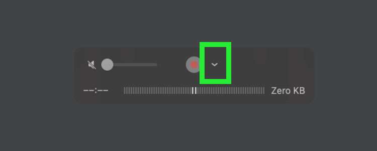 QuickTime Player record button QuickTime Player record button