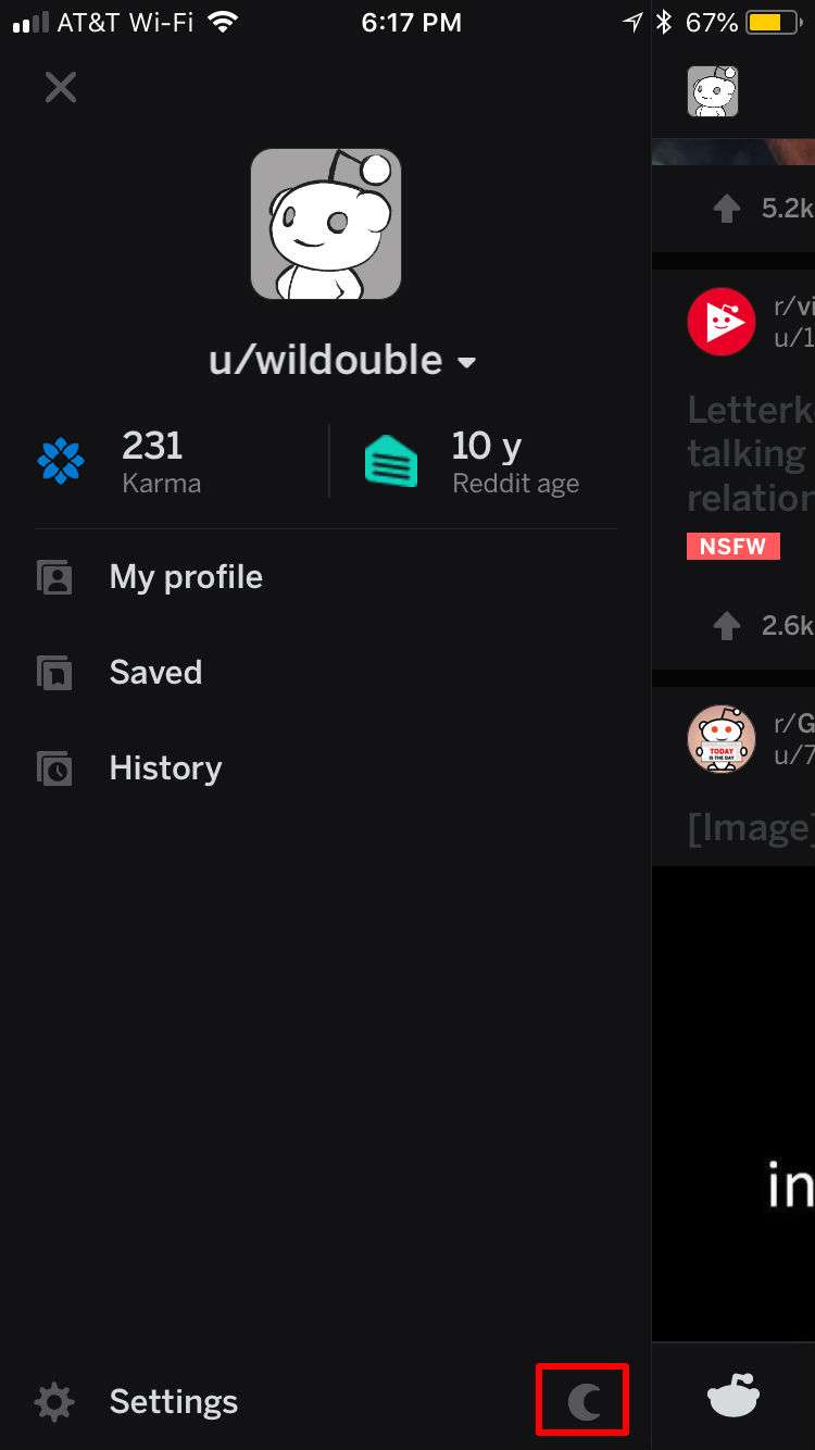 Reddit Dark Mode