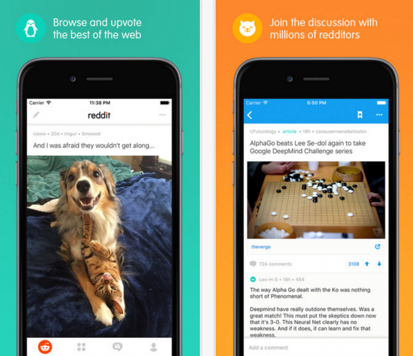 Reddit official iOS app