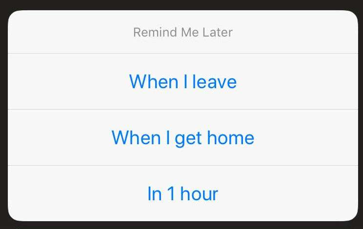 Remind Me Later Remind Me Later