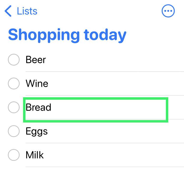 Reminders app tags 2 Reminders app tags 2