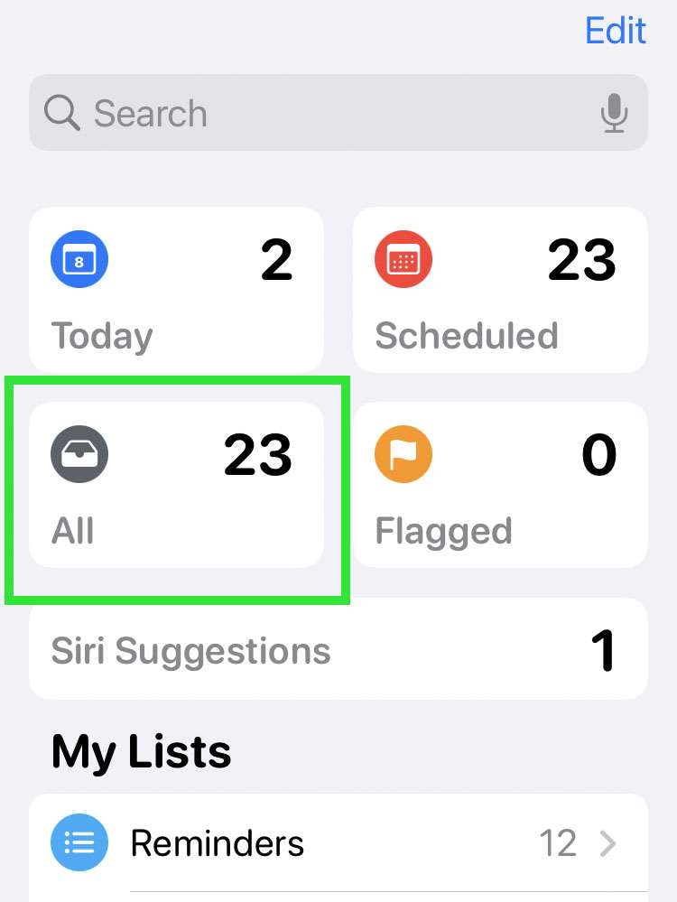 Clear completed Reminders 1 Clear completed Reminders 1
