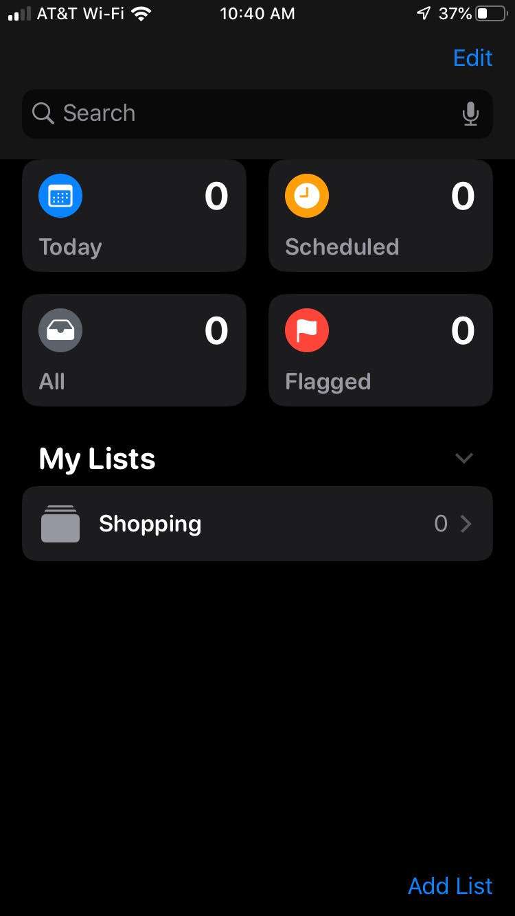 Group Lists Reminders