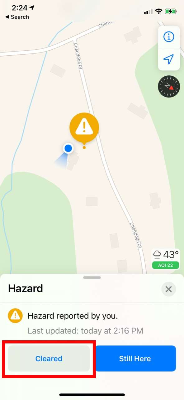 How to report accidents, speed traps and other hazards in Maps for iPhone.