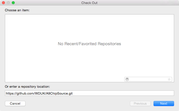 Github repository Xcode