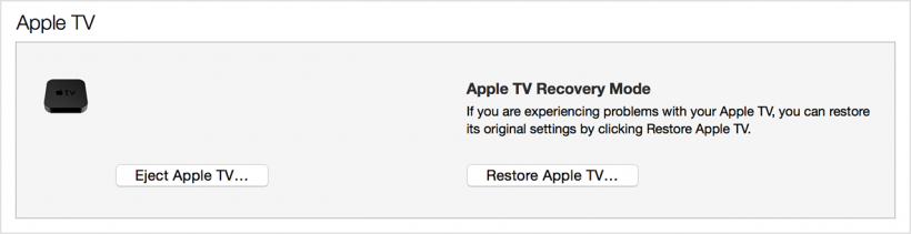 Gammeldags mølle Forekomme How do I restore my Apple TV using iTunes? | The iPhone FAQ