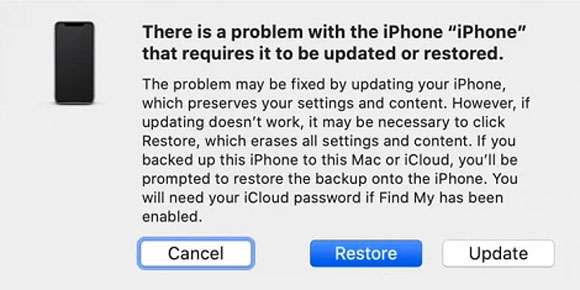 Restore iOS on Mac