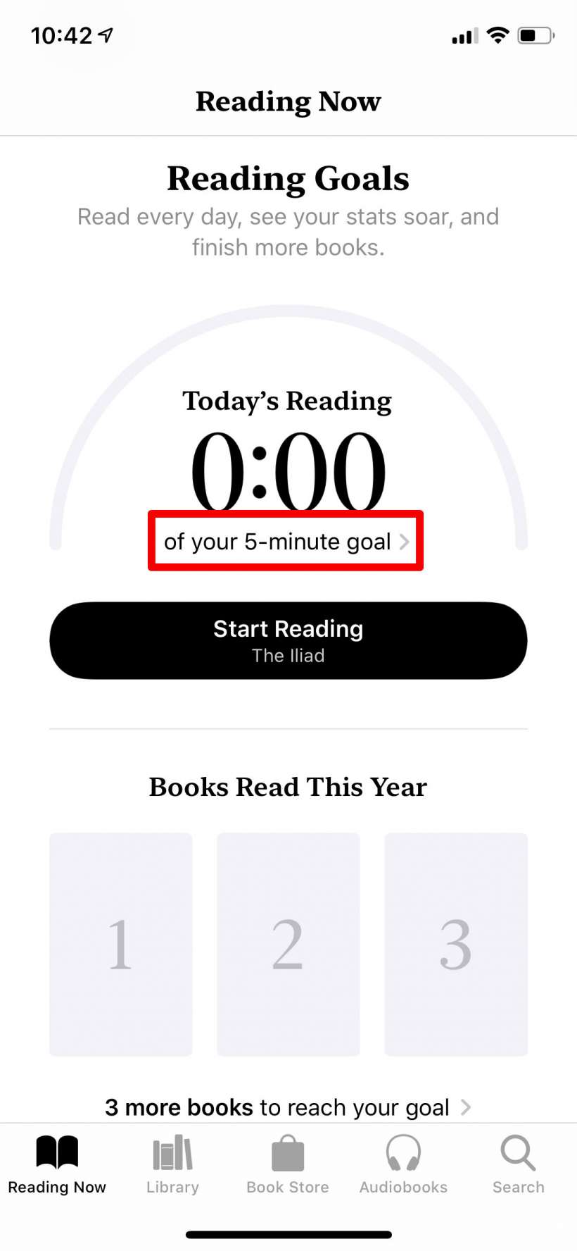 How to set daily and yearly reading goals in Books on iPhone and iPad.