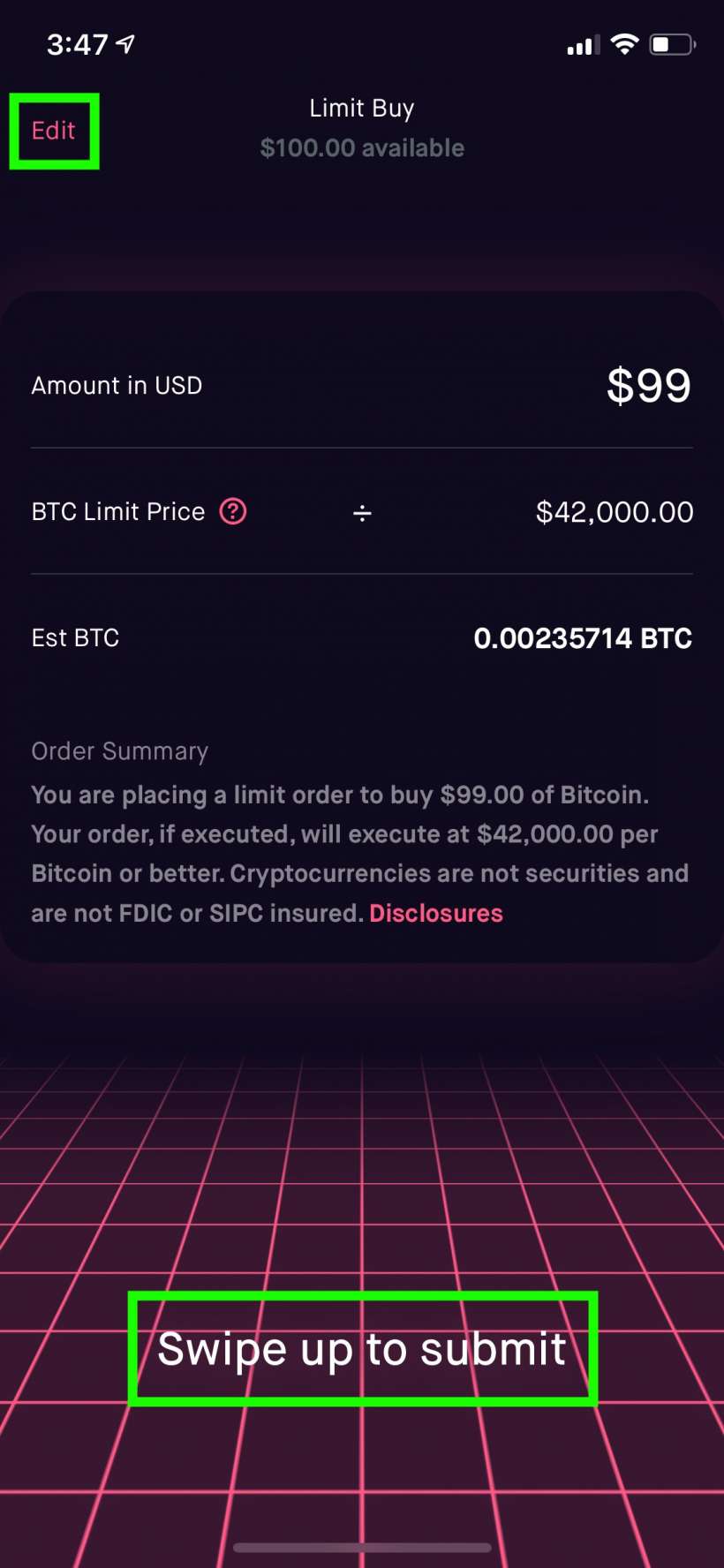 How to buy Bitcoin from your iPhone or iPad with Robinhood.