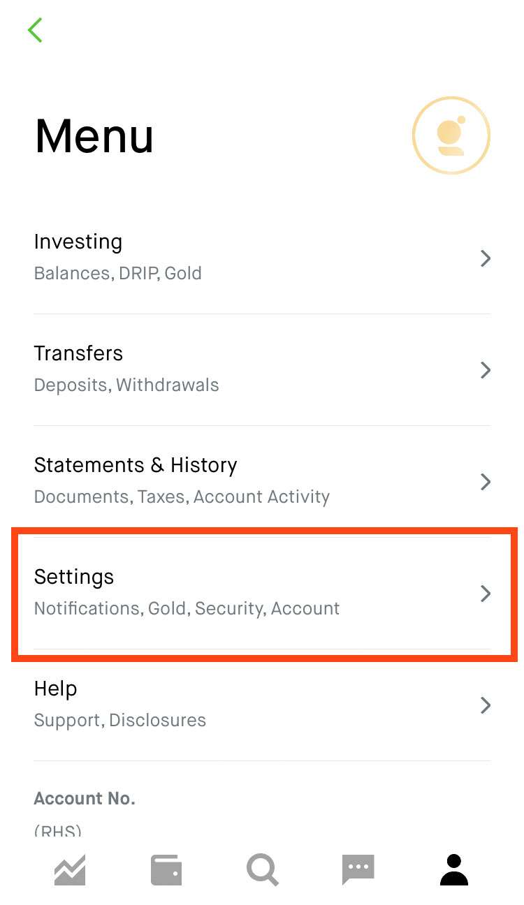 Robinhood 2FA security 3