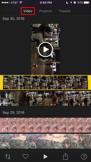 How to rotate an iPhone video recording.