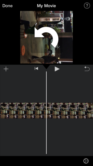 How to correct a sideways iPhone video.