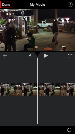 How to change an iPhone video from portrait to landscape orientation.