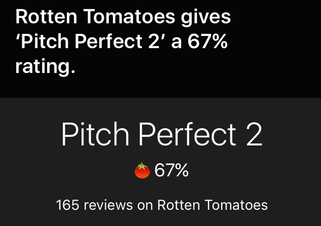 Rotten Tomatoes Siri