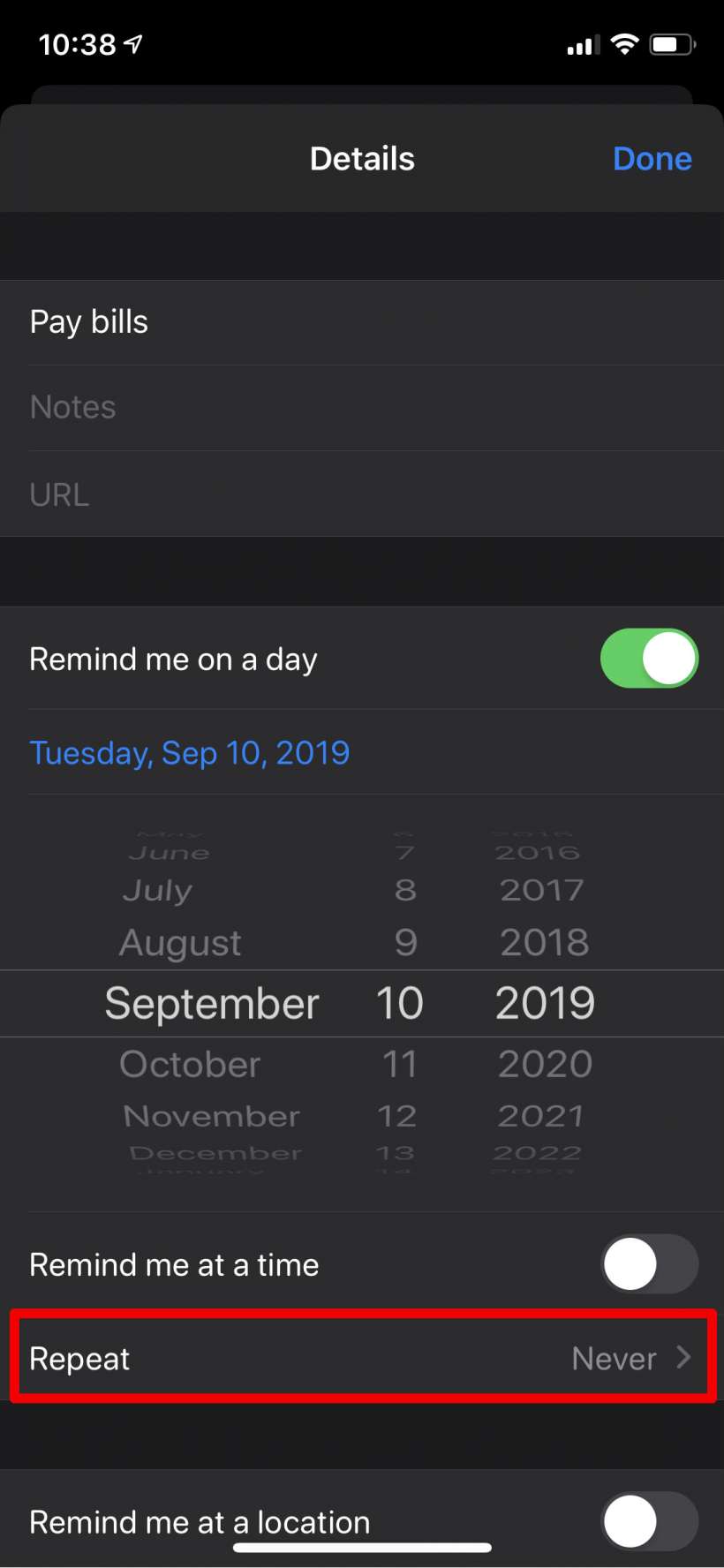 How to create daily, weekly, monthly, yearly (annual) reminders on iPhone and iPad.