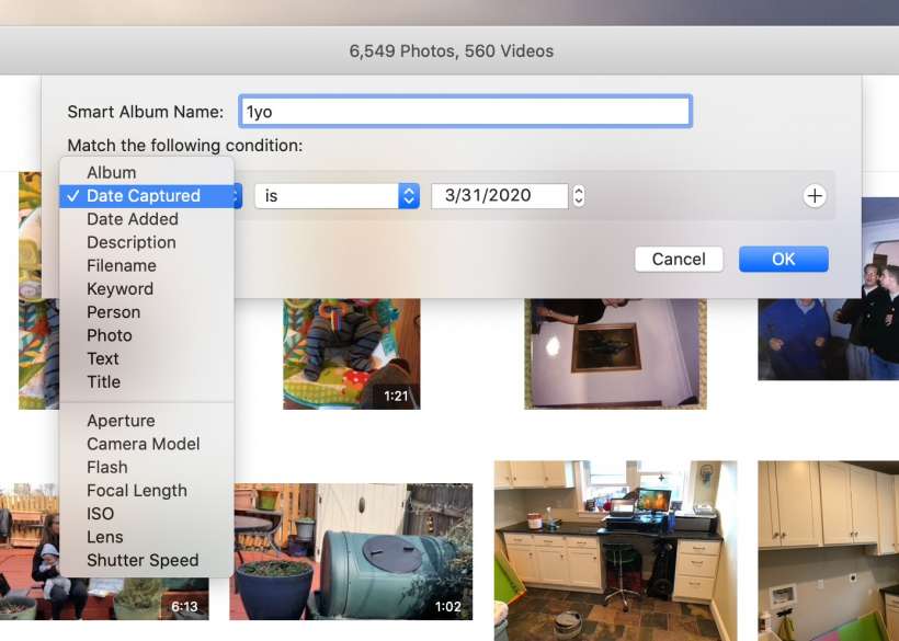 How to create smart albums in Photos for Mac.