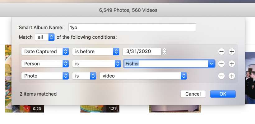 How to create smart albums in Photos for Mac.