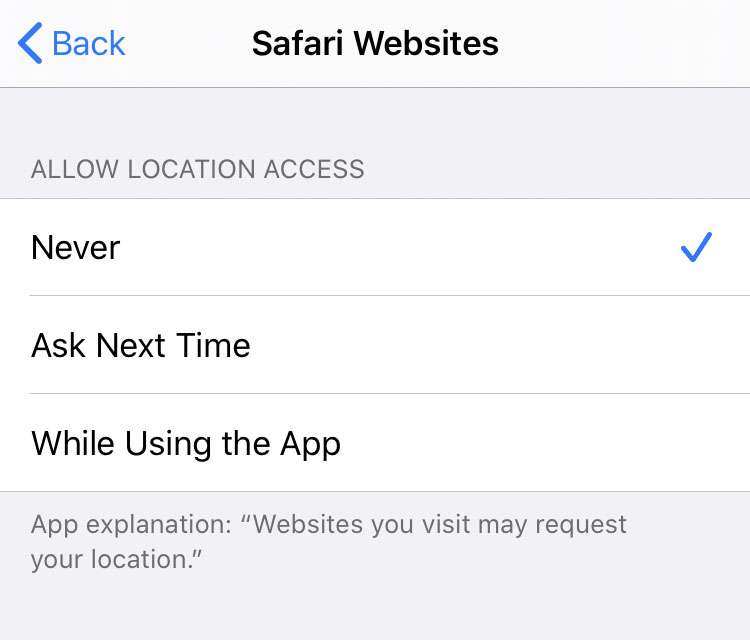 Safari location services Safari location services