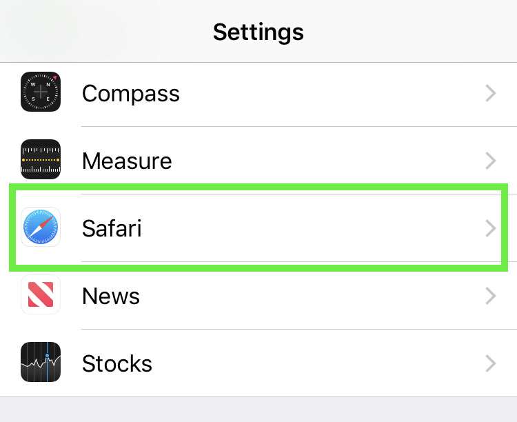 Safari tabs Settings