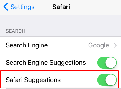 Safari Suggestions