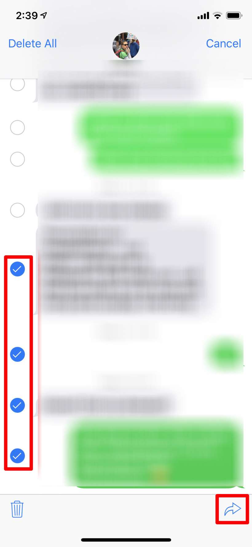 How to save an entire message thread on iPhone and iPad.