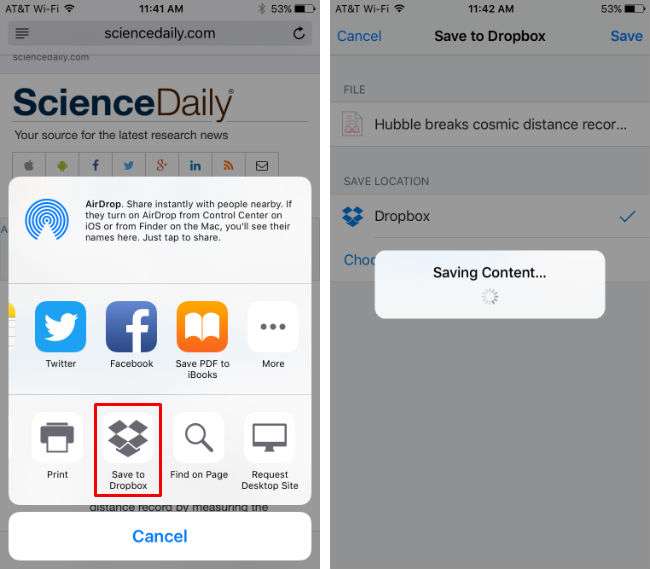 How to save a web page on your iPhone. How to save a web page on your iPhone.